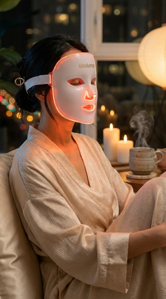 Kisalumen — Máscara LED Facial Multiluz | 1072 mW/cm²