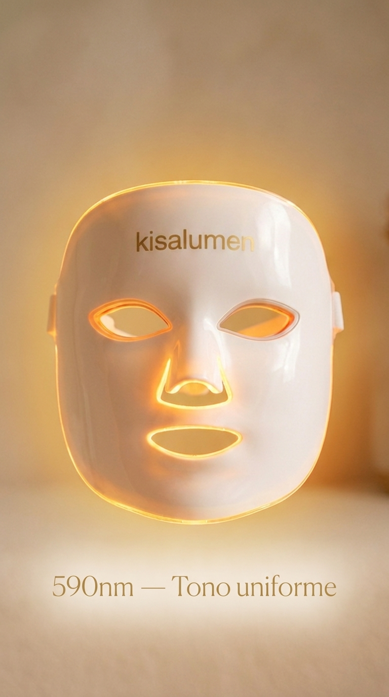 Kisalumen — Máscara LED Facial Multiluz | 1072 mW/cm²