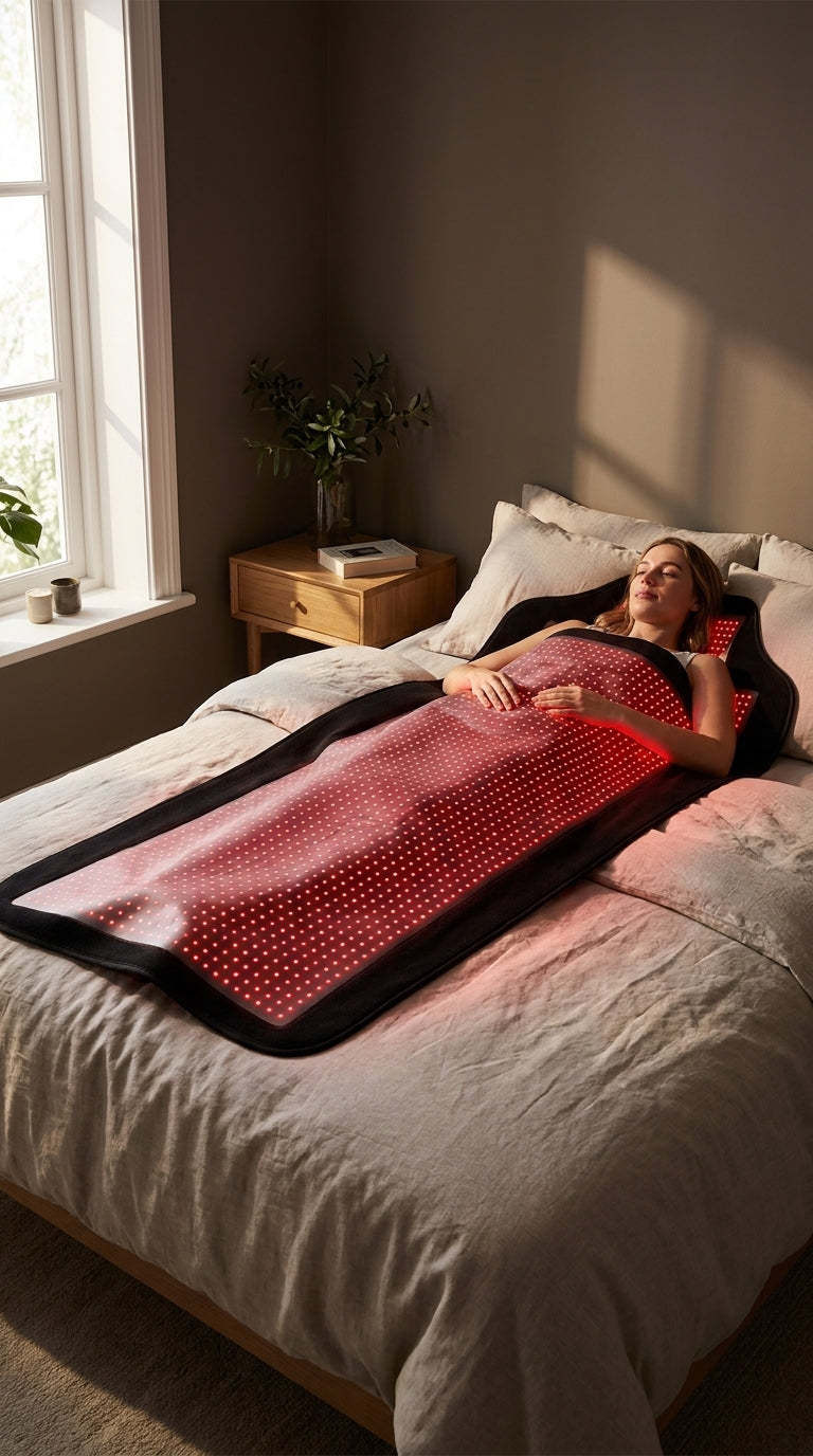 Manta LED de Cuerpo Completo 185 x 85 cm con 1444 LEDs, 140W y 850 nm